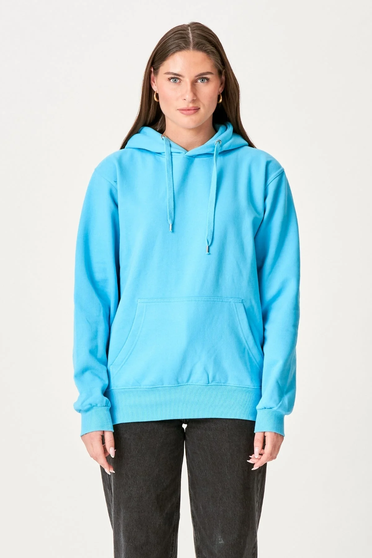 Oversized Hoodie - Türkisblau