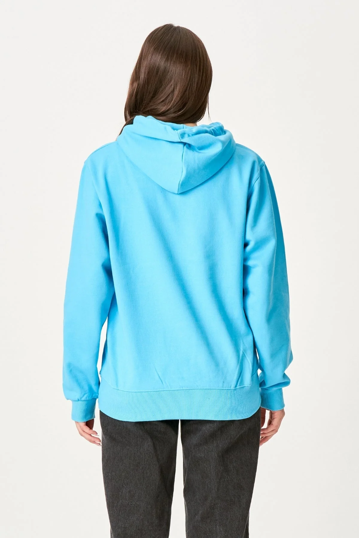 Oversized Hoodie - Türkisblau - Image 2