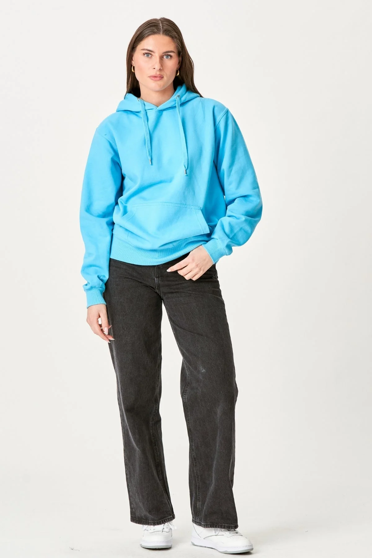 Oversized Hoodie - Türkisblau - Image 3