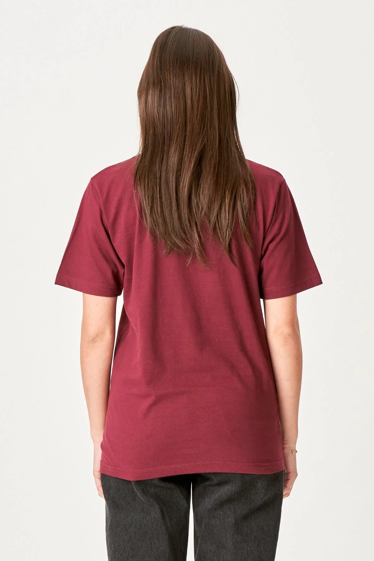 Oversized T -Shirt - Burgund - Image 3