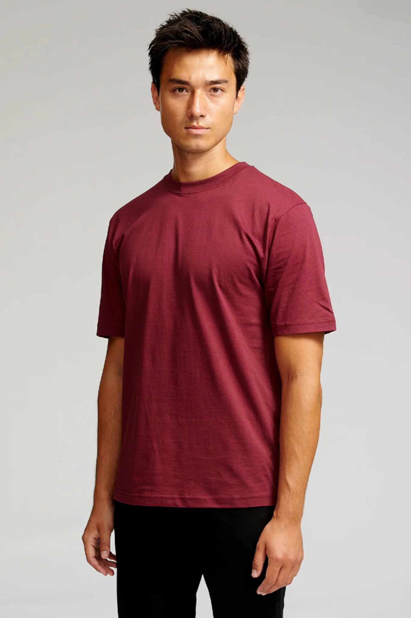 Oversized T -Shirt - Burgund - Image 3