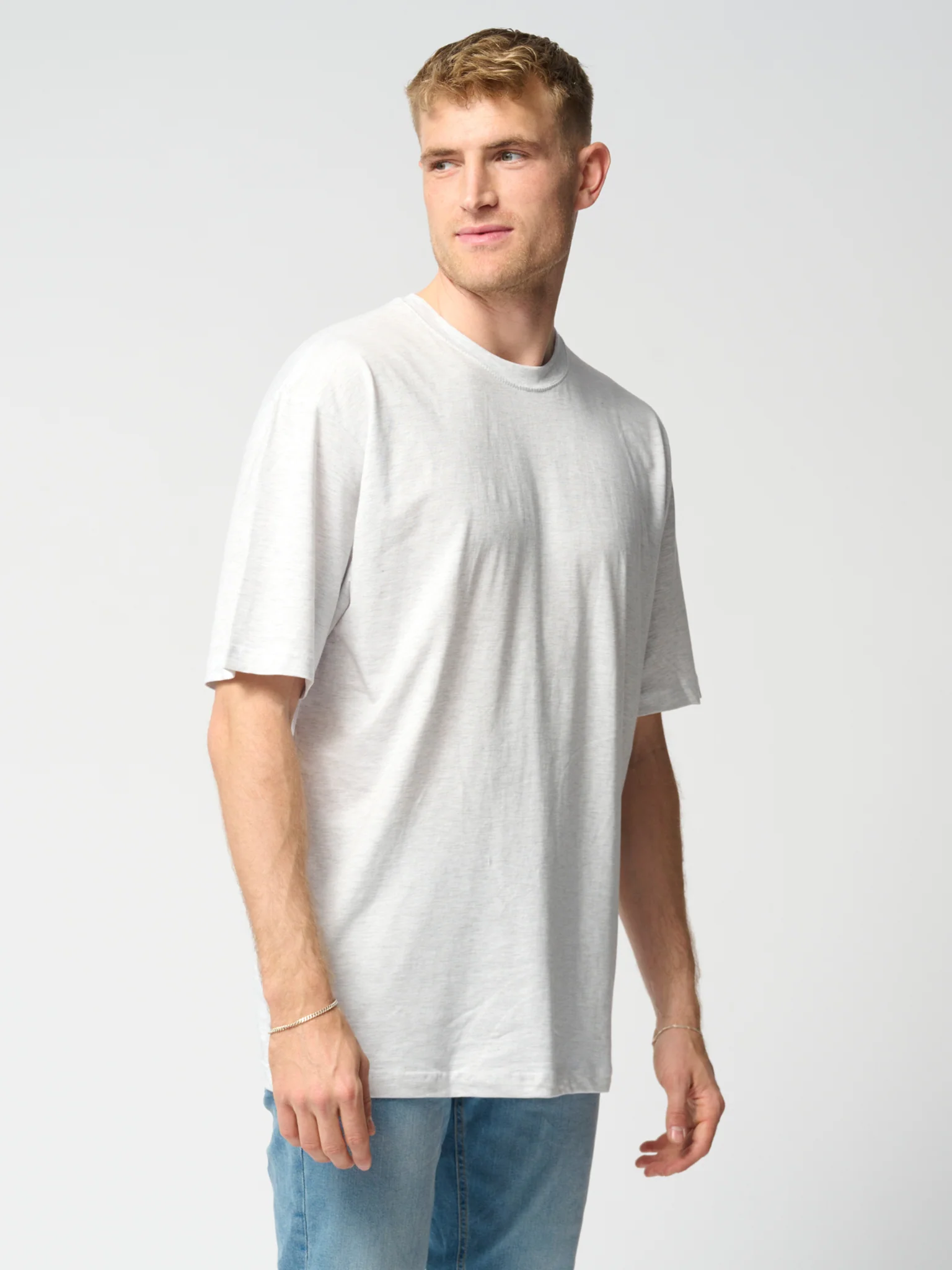 Oversized T -Shirt - hellgrau - Image 3