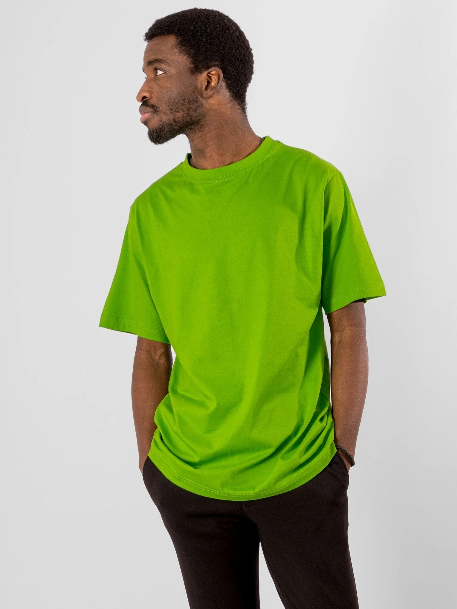 Oversized T -Shirt - Limettengrün - Image 3