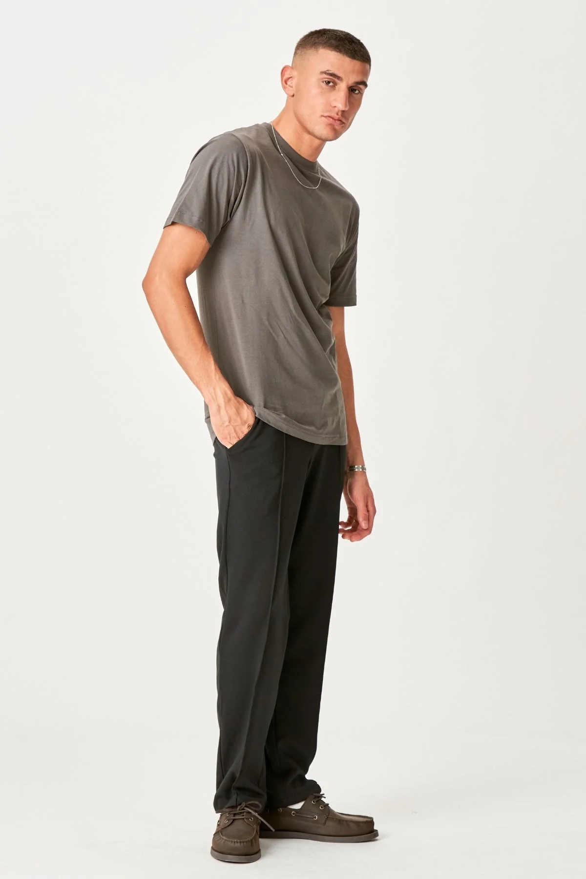 Oversized T -Shirt - Stahlgrau - Image 2
