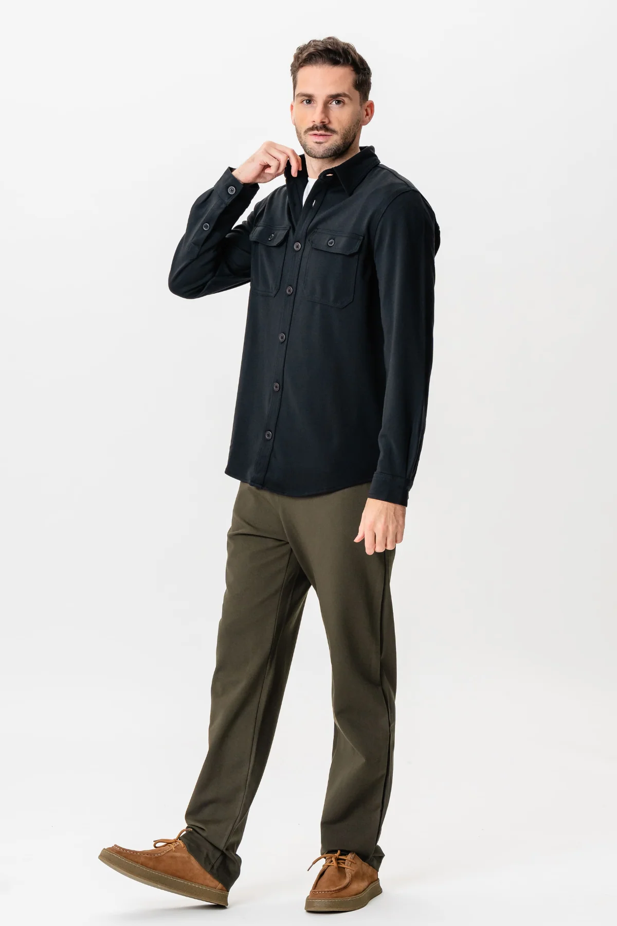 Performance Regular Overshirt - Schwarz - Image 8