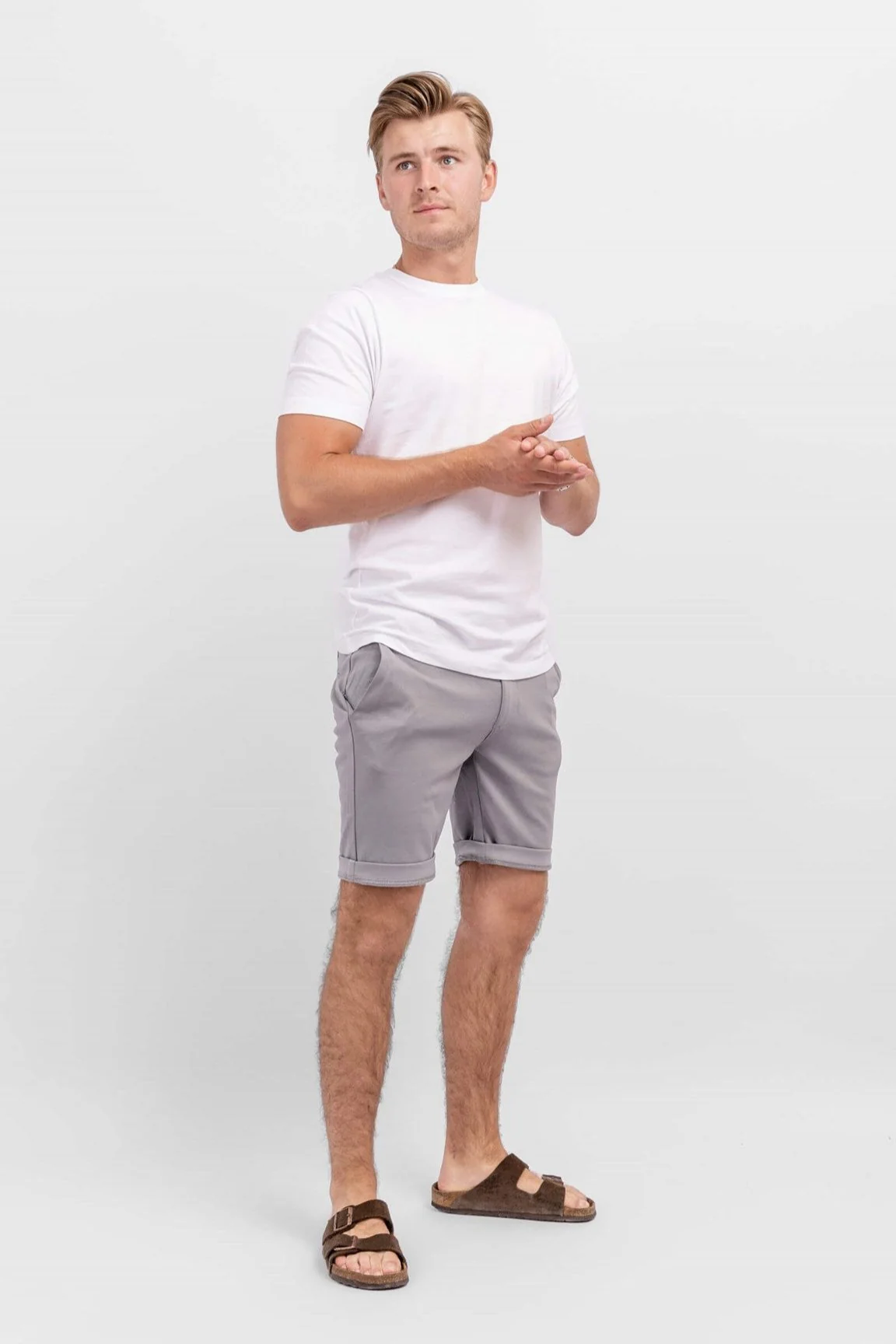 Chino Shorts - Hellgrau