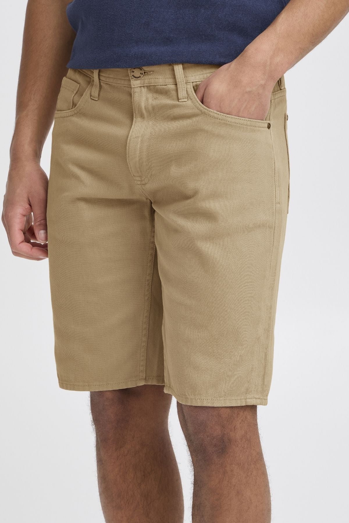 Philip Denim Shorts - Beige - Image 3