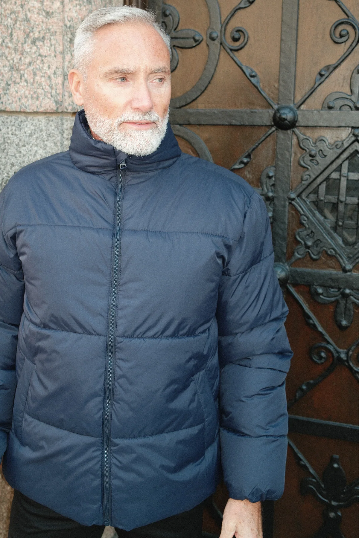 Pufferjacke - Marineblau - Image 5