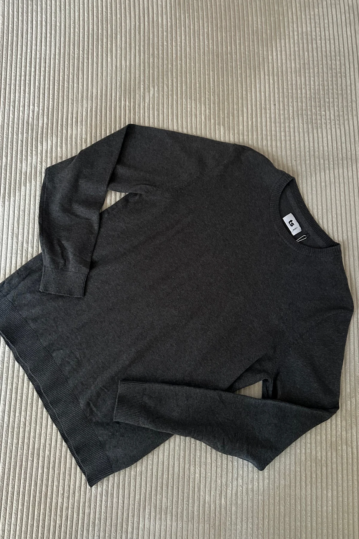 Pullover Roundneck - Holzkohle Melange - Image 7
