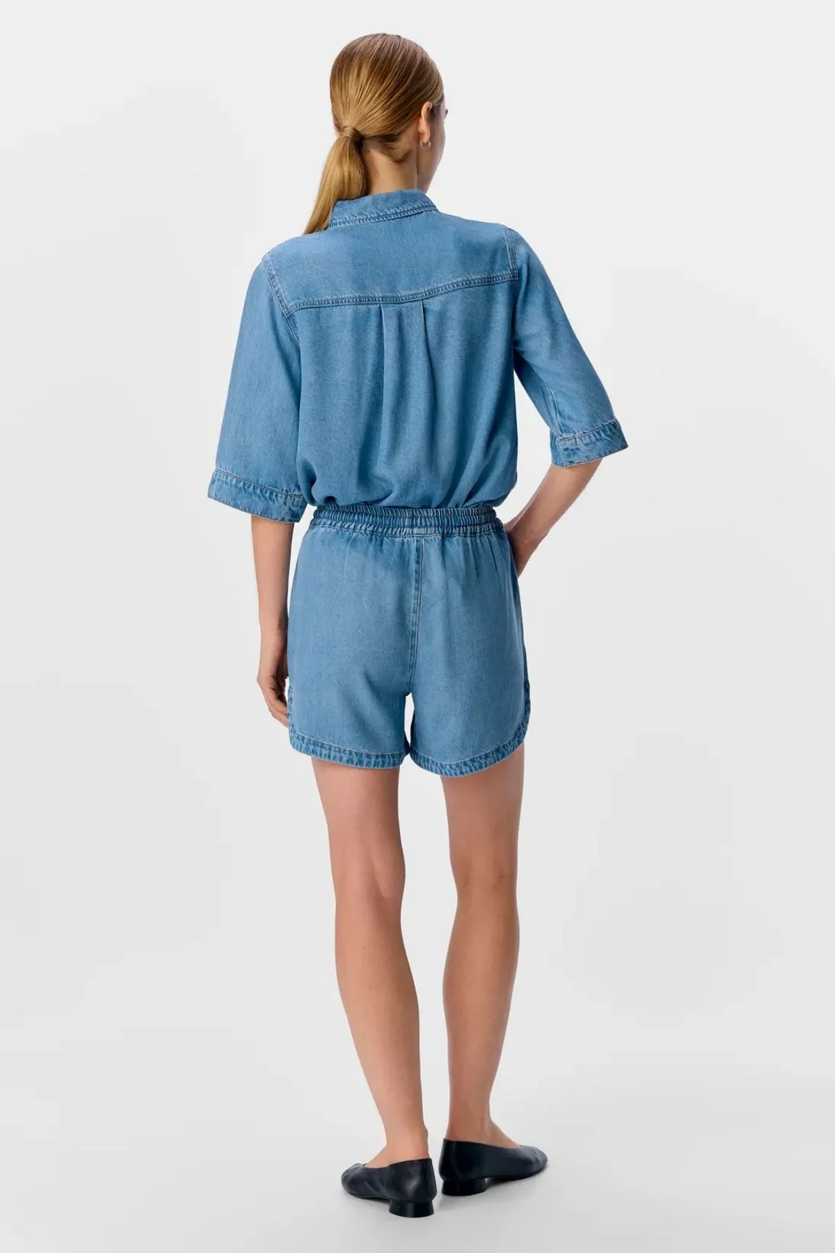 Rahmen Shorts - Hellblauer Denim - Image 6
