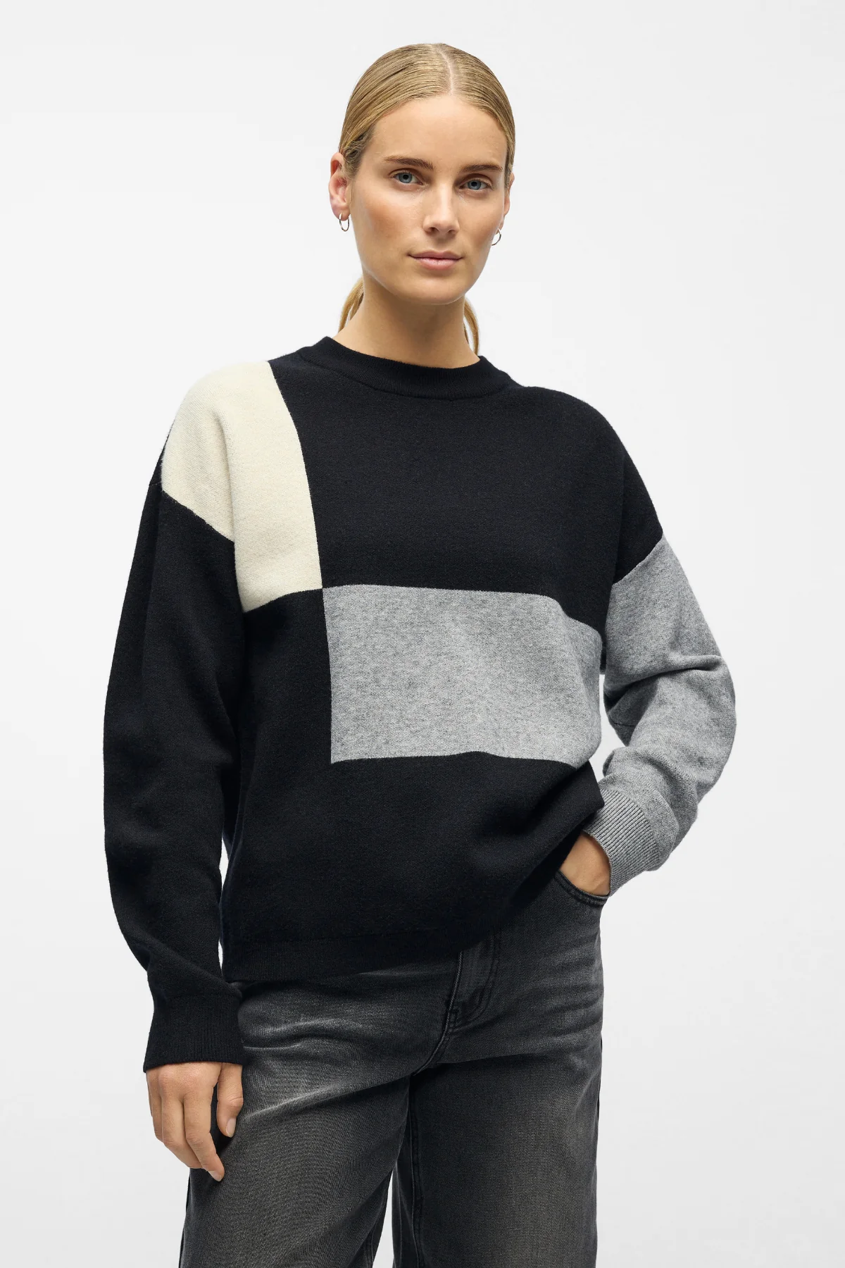 Ray Strickpullover - schwarze Sandschale