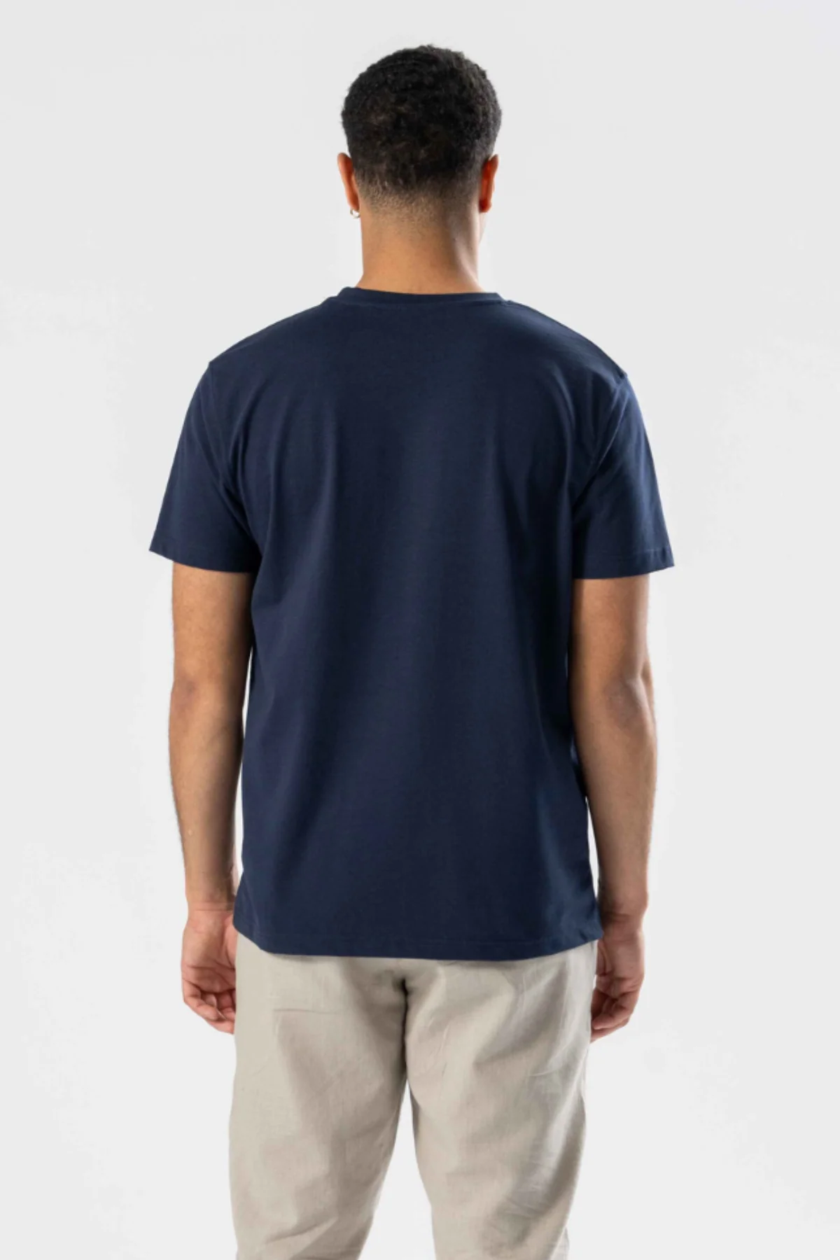 Regelmäßiges T -Shirt - Marine - Image 3