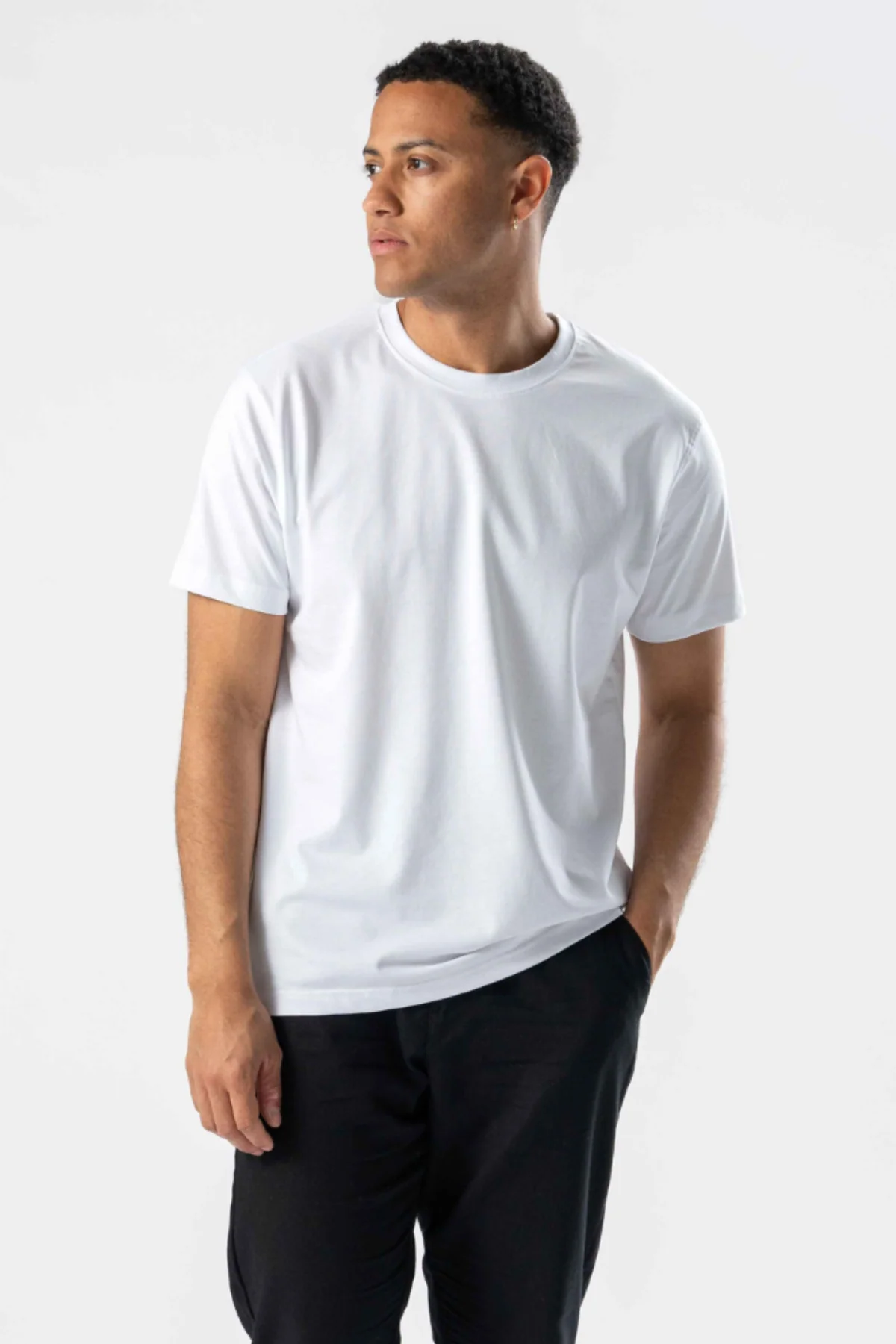 Regelmäßiges T -Shirt - Weiß - Image 2