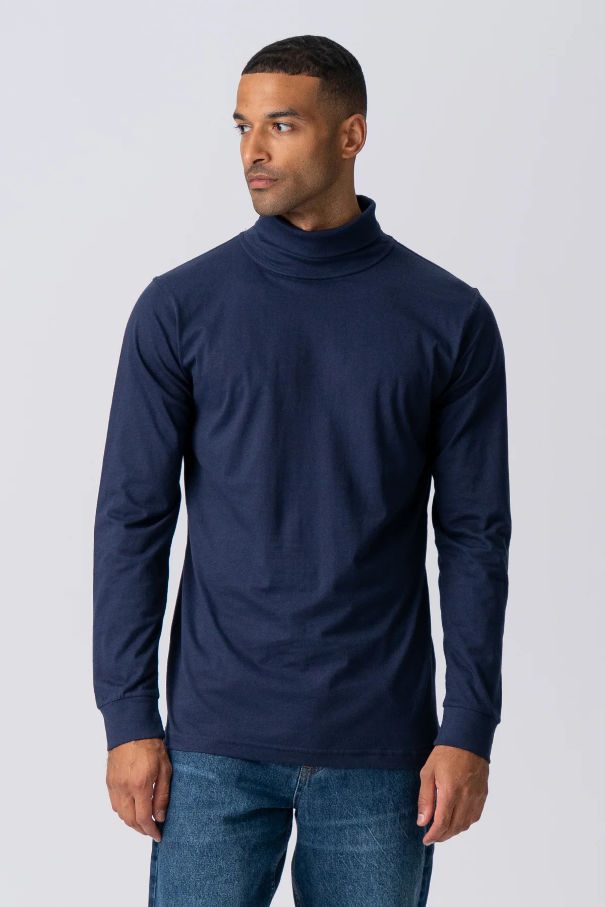 Rollkragenpullover - Marine - Image 3