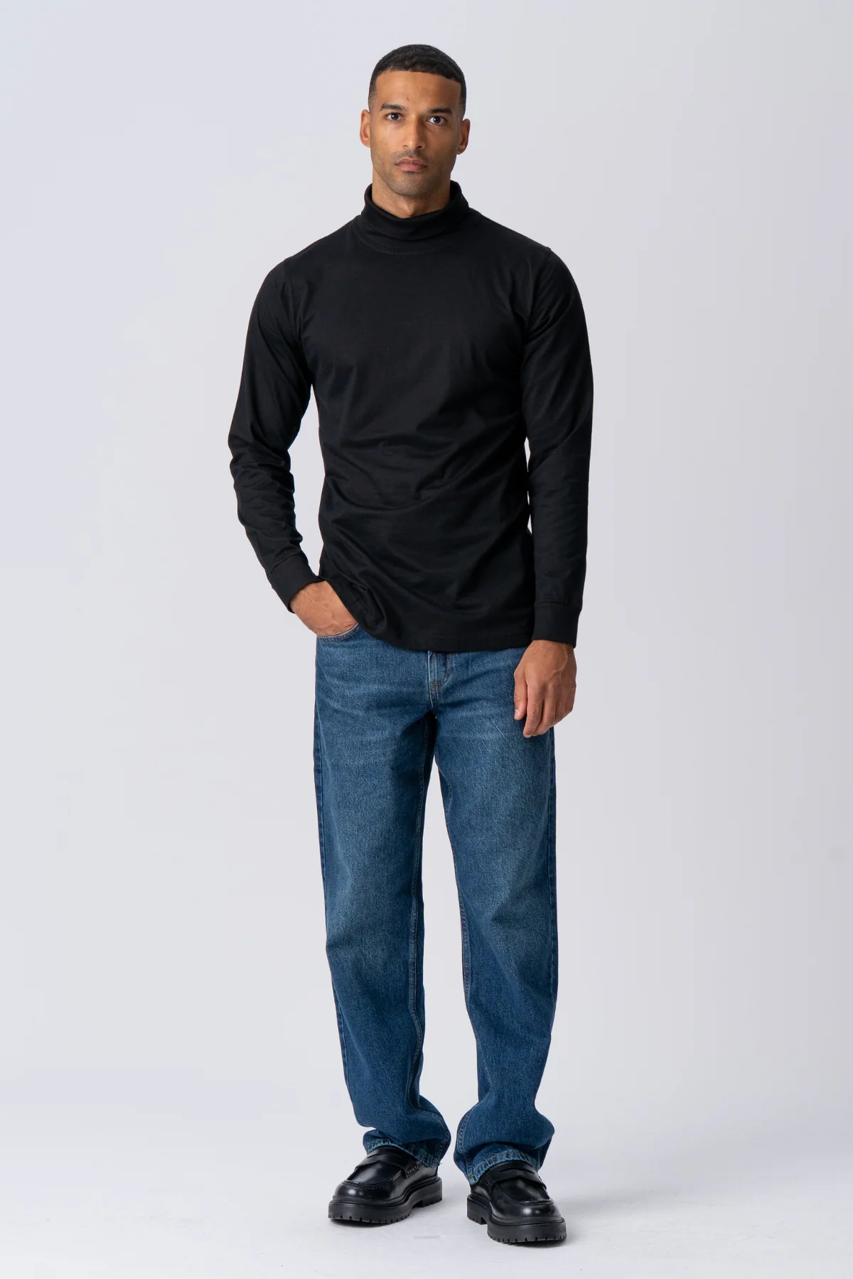 Rollkragenpullover - schwarz - Image 2
