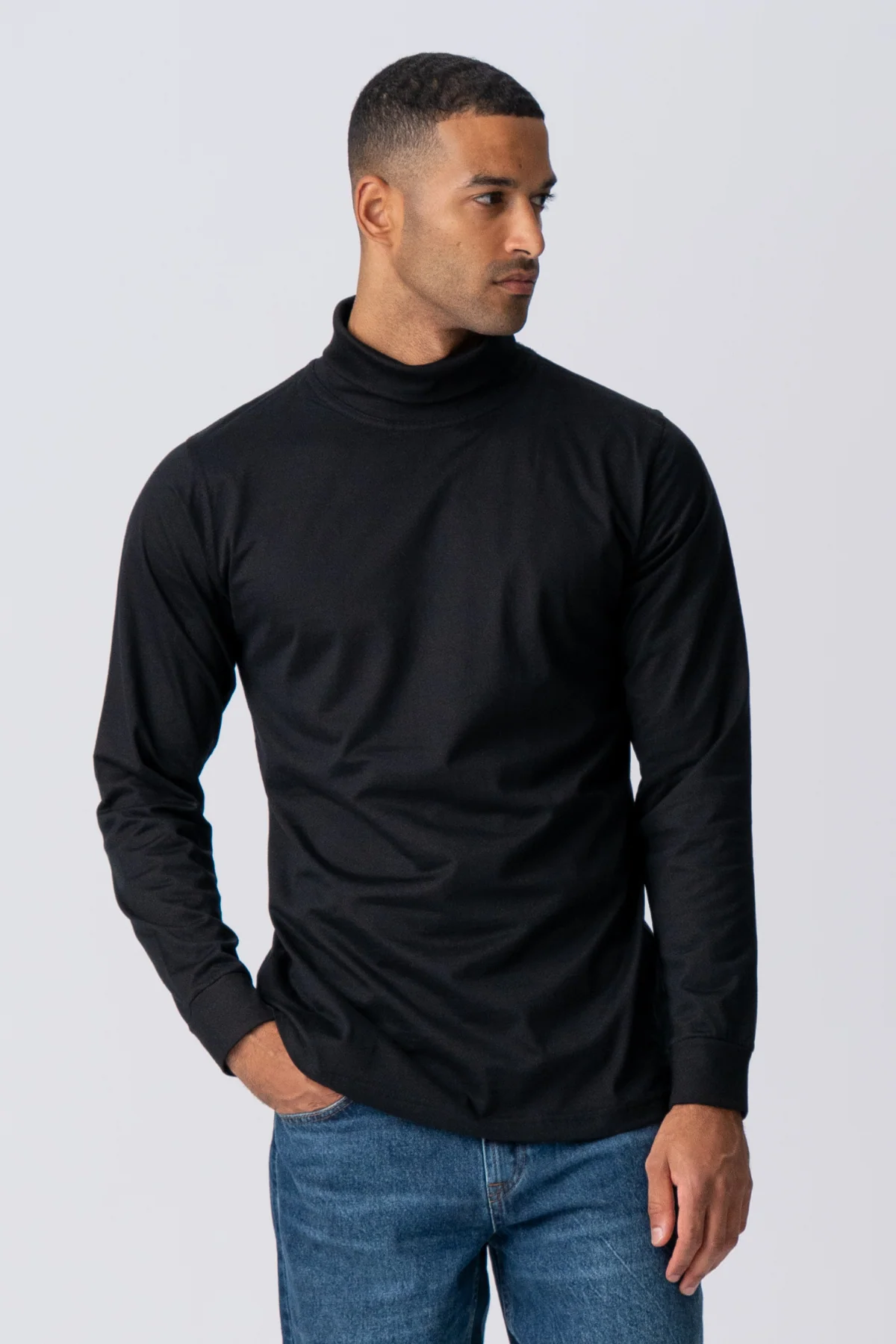 Rollkragenpullover - schwarz - Image 3