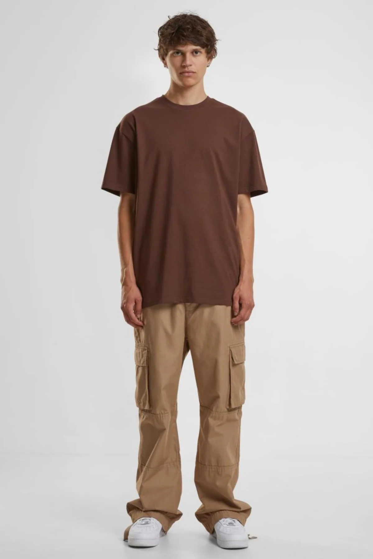 Schwer Oversized T -Shirt - Schokoladenbraun