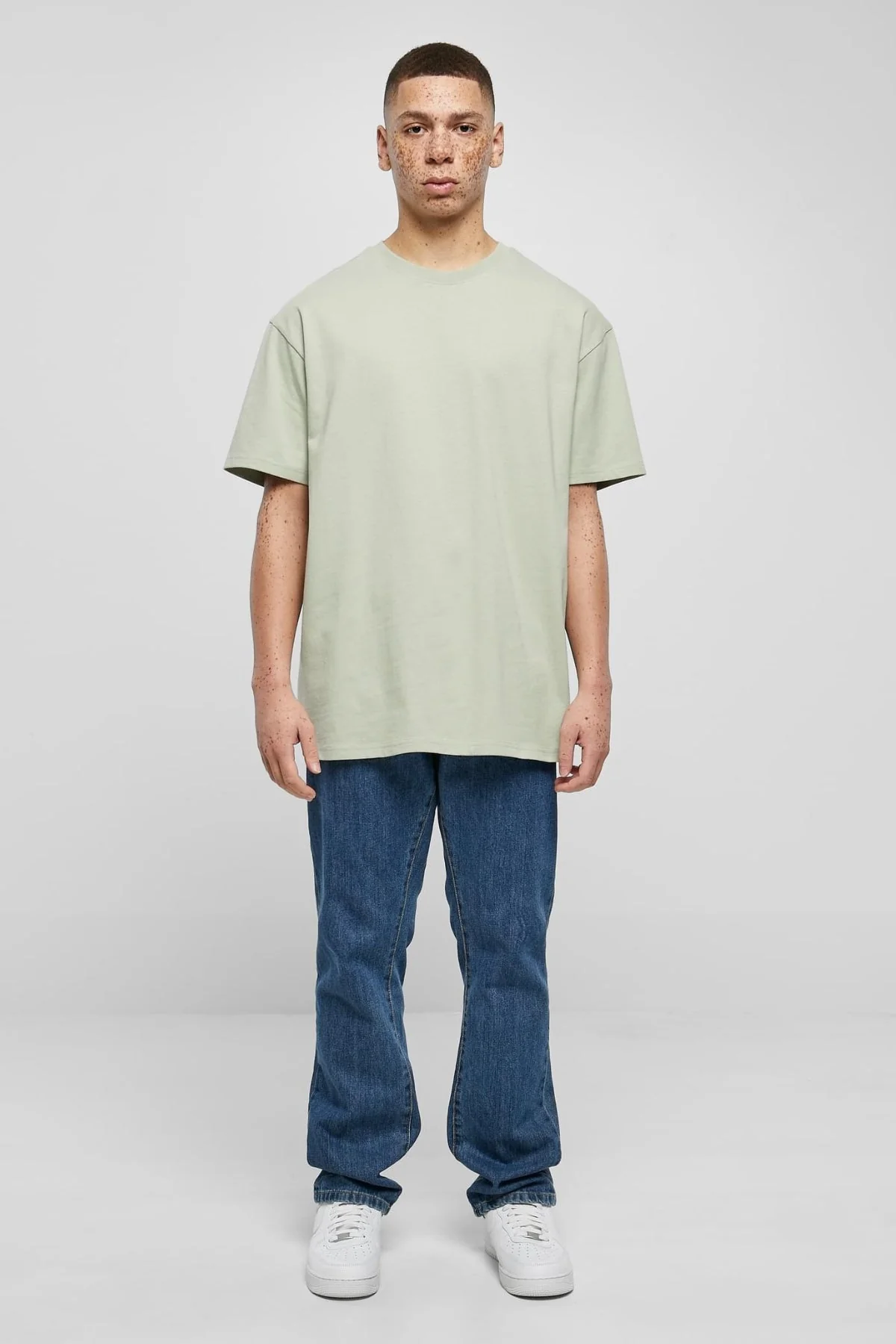 Schwer Oversized T -Shirt - weiche Salvia - Image 4