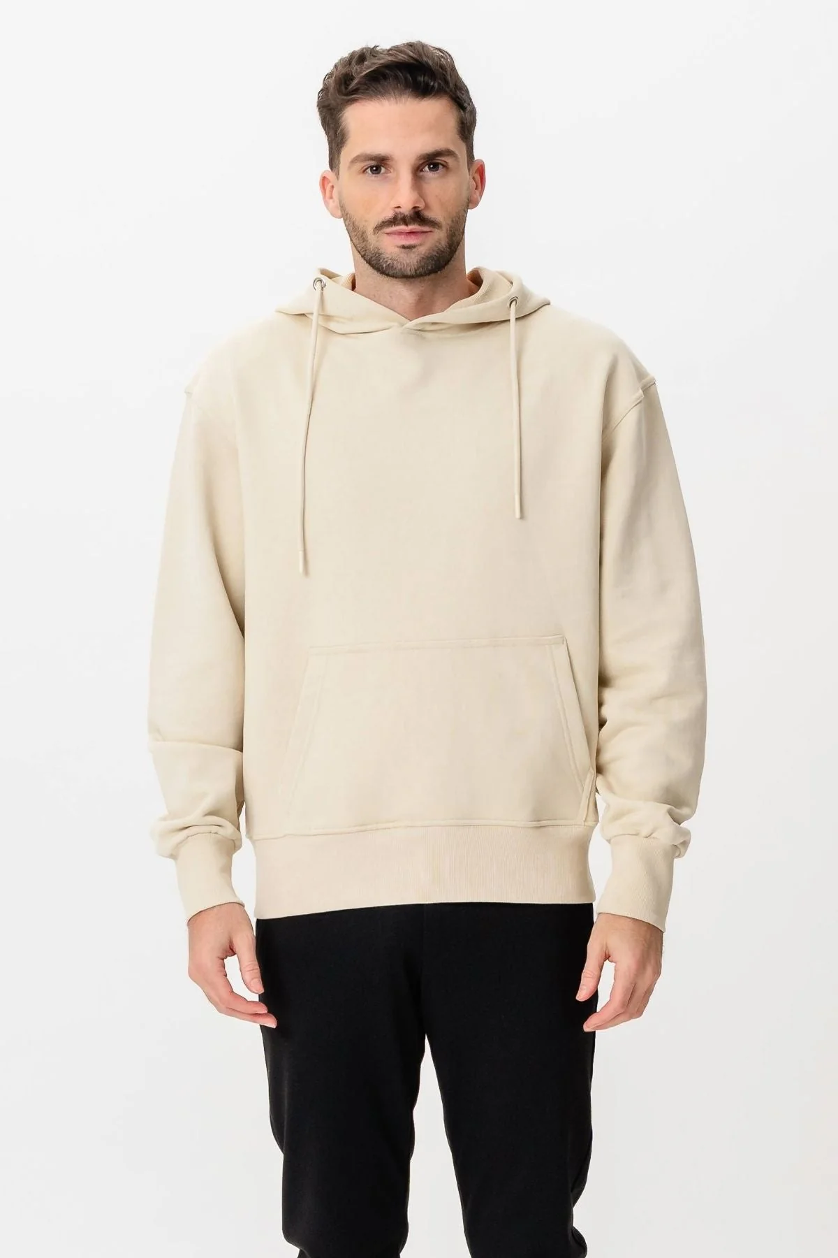 Schwerer Hoodie - Beige