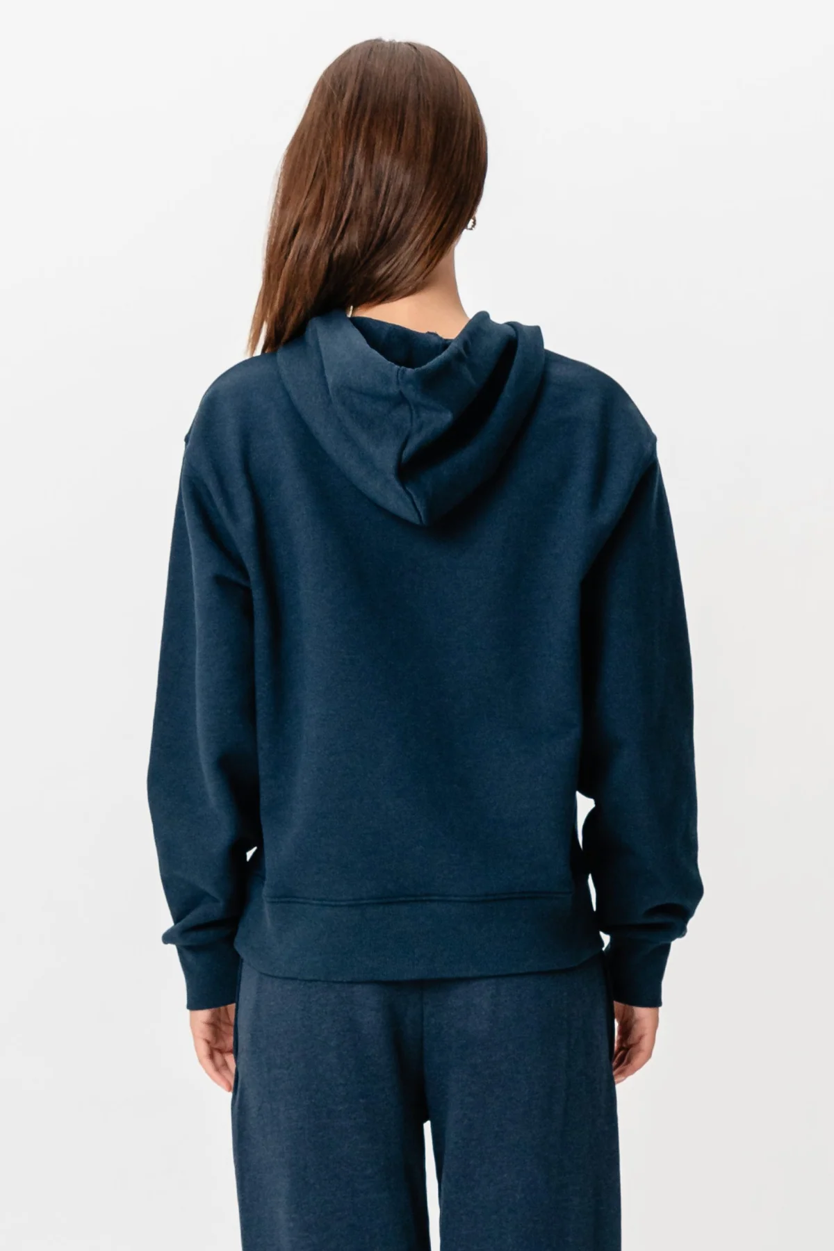 Schwerer Hoodie - Heather Navy - Image 6