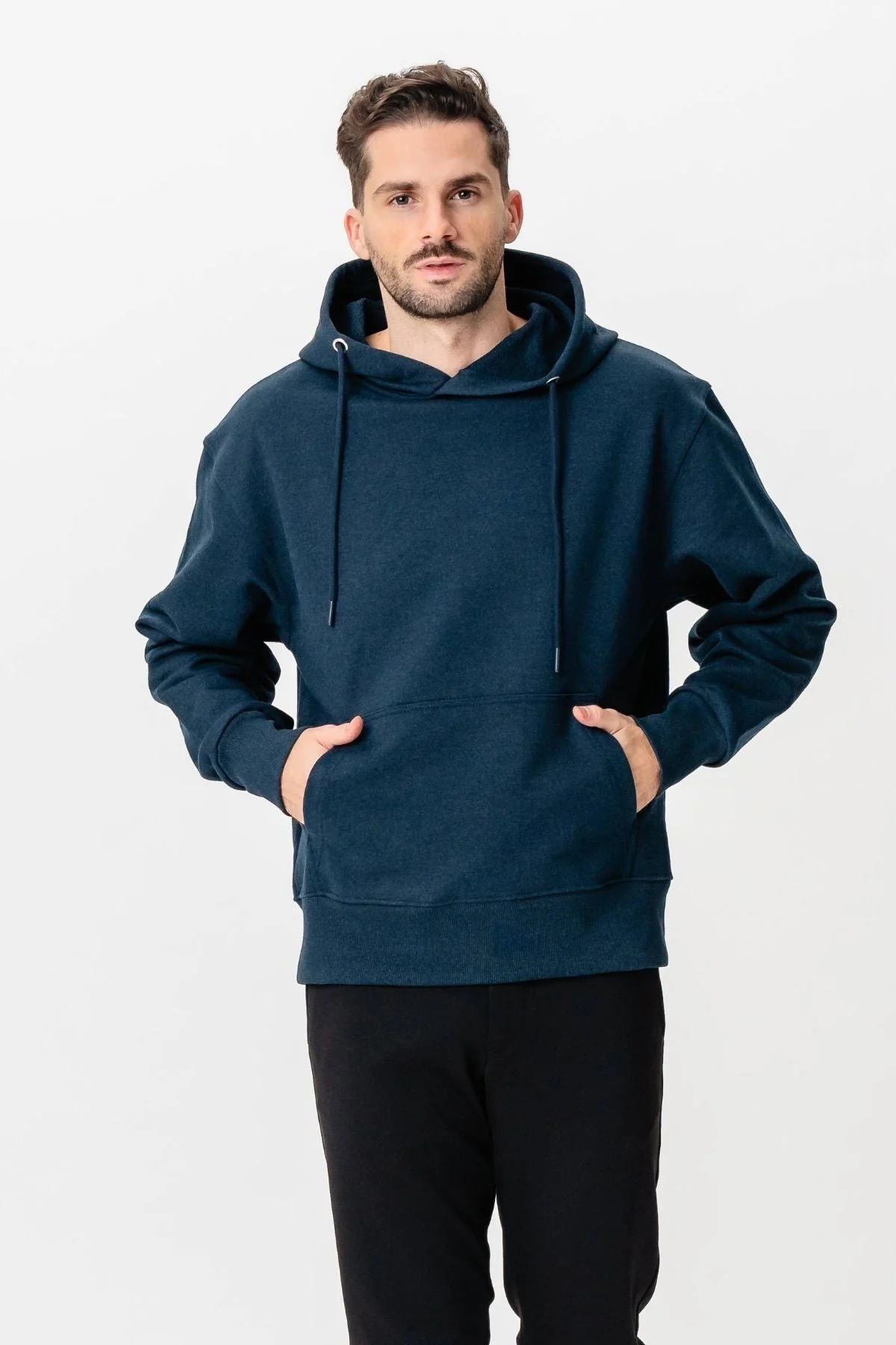 Schwerer Hoodie - Marine - Image 2