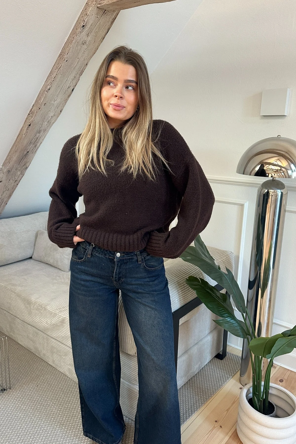 Serena Baggy Jeans – Dunkelblau - Image 2