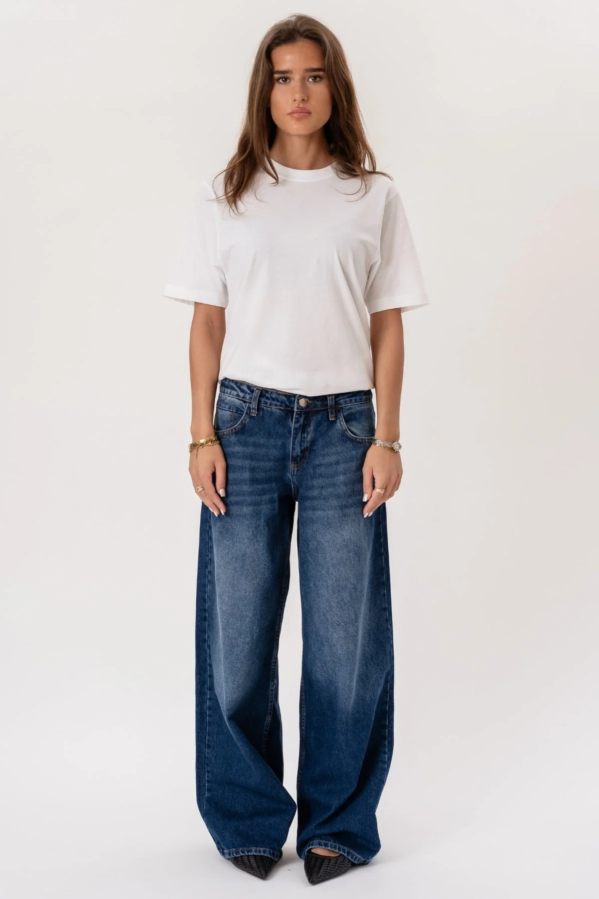 Serena Baggy Jeans – Mittelblau - Image 3