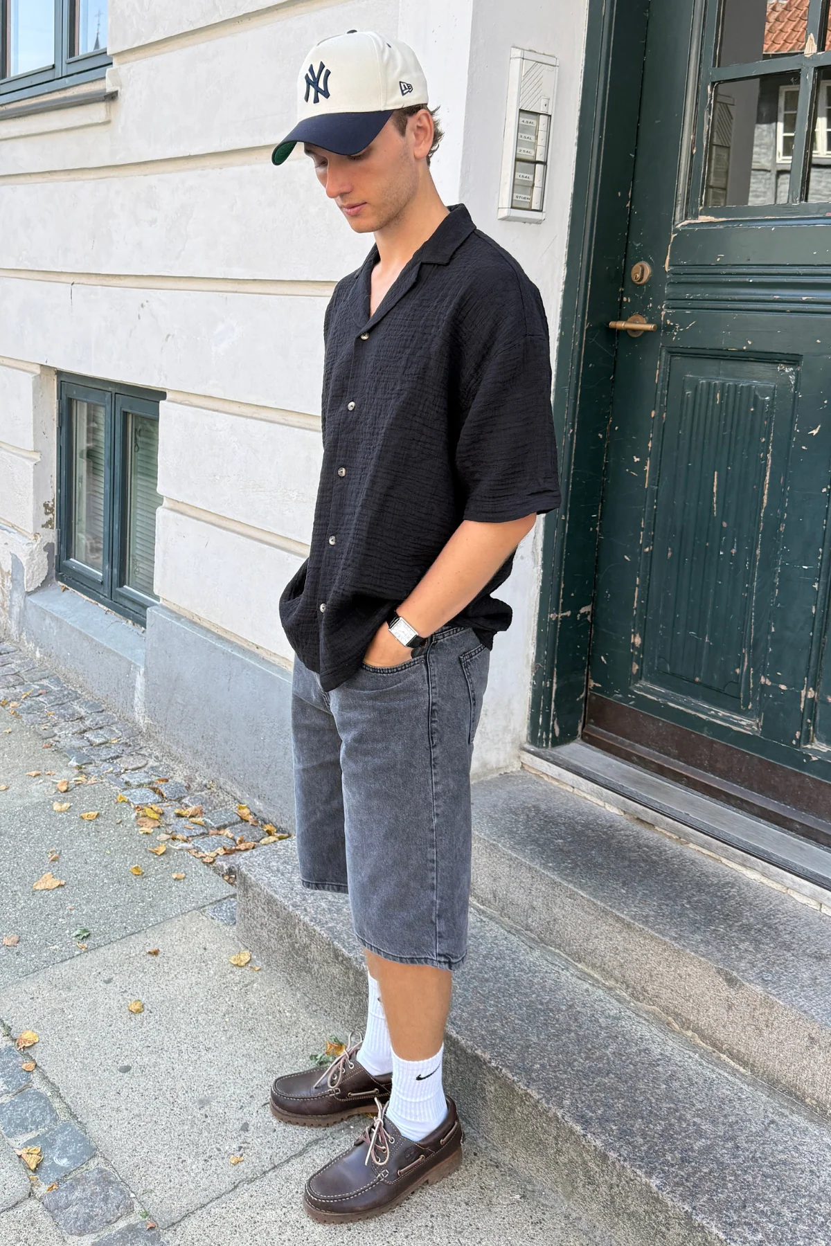 Kurzarmhemd - Schwarz - Image 3