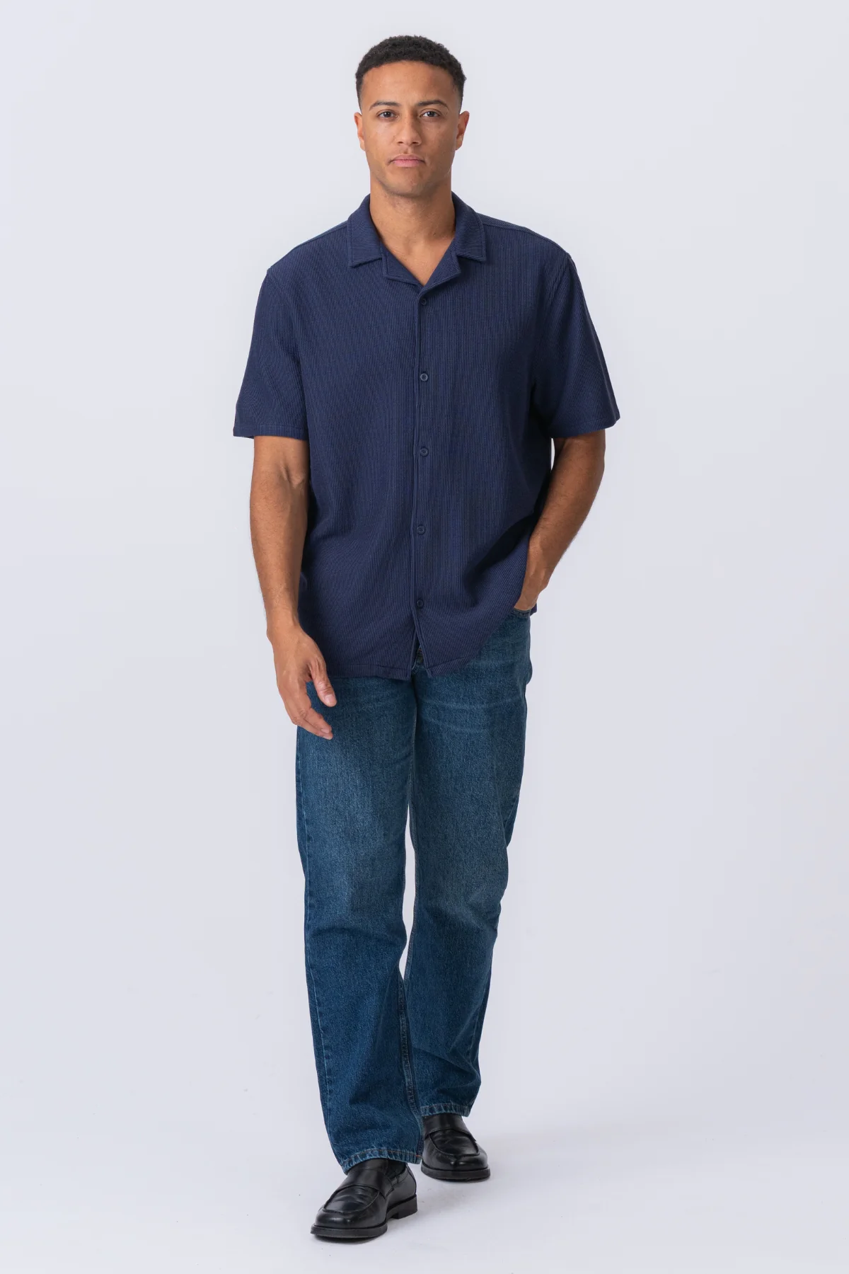Strickhemd - Marine - Image 5