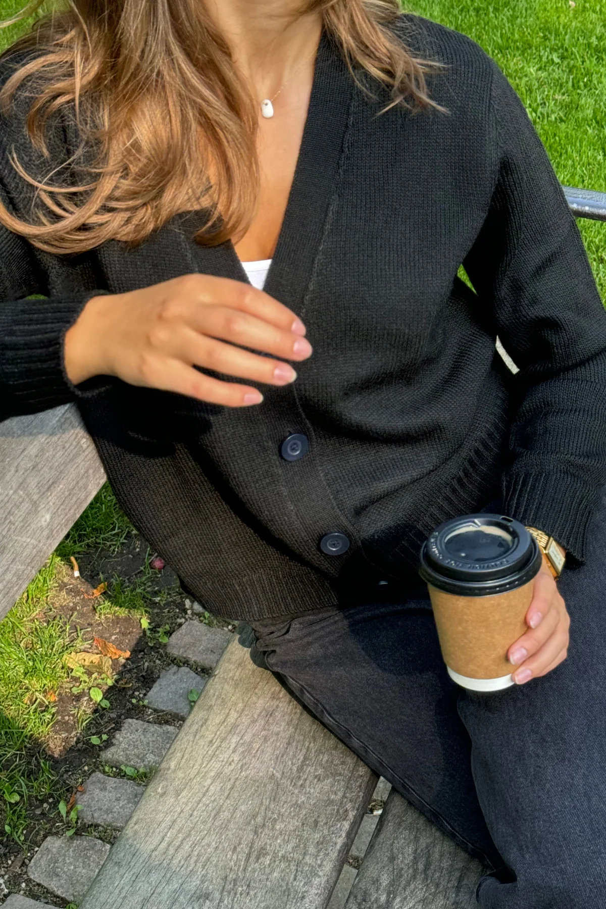 Strickjacke - schwarz - Image 6