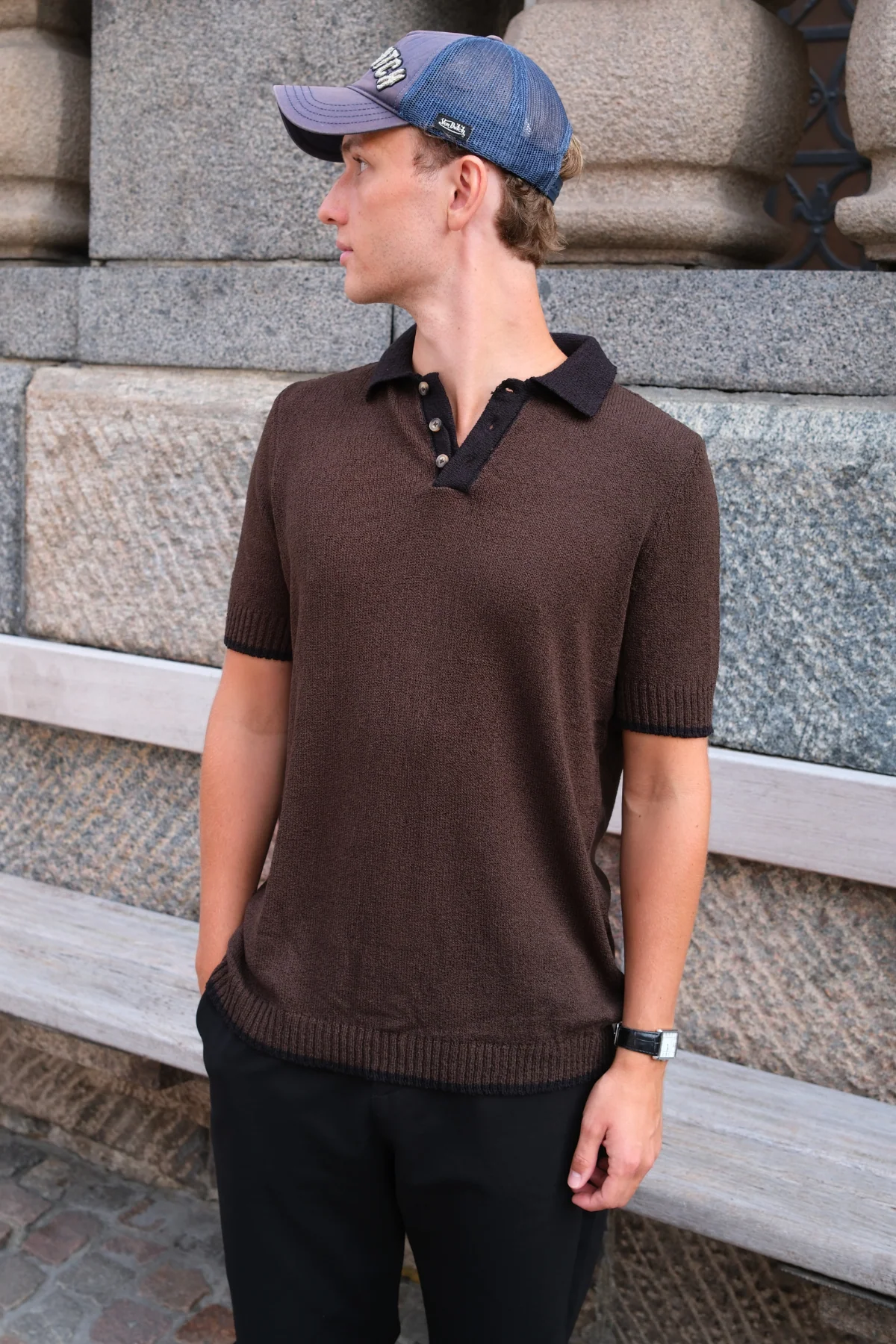 Strickpolo - braun - Image 4