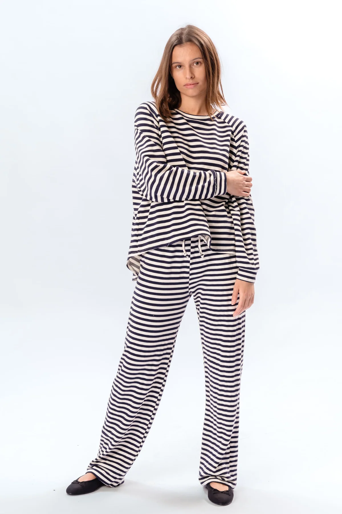 Gestreiftes Langarmhemd Regular Fit - Blau - Image 4