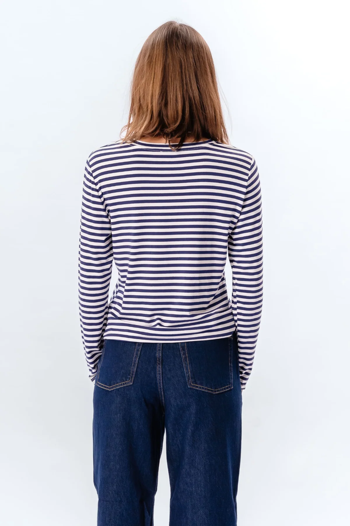Gestreifte Langarmhose Slim Fit - Blau - Image 5
