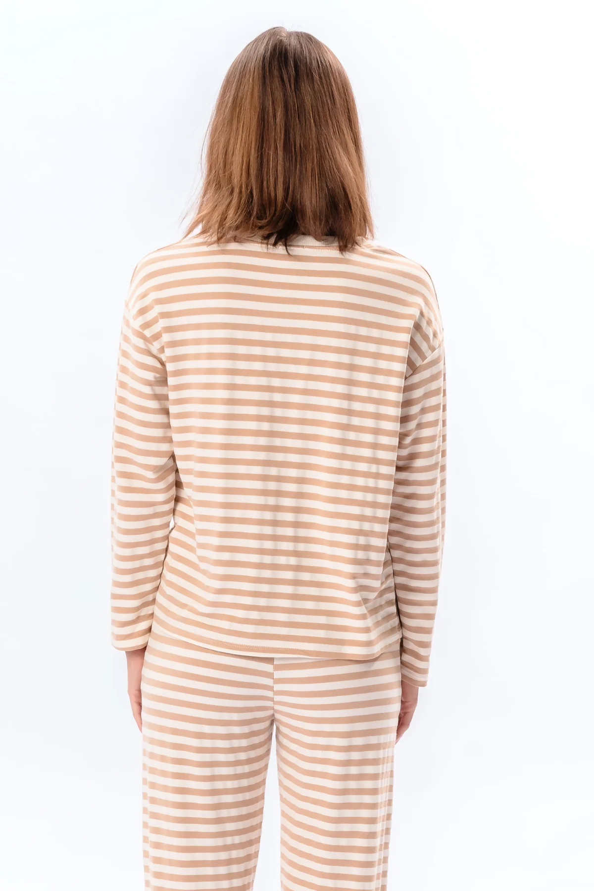 Gestreiftes Hemd - Beige - Image 3