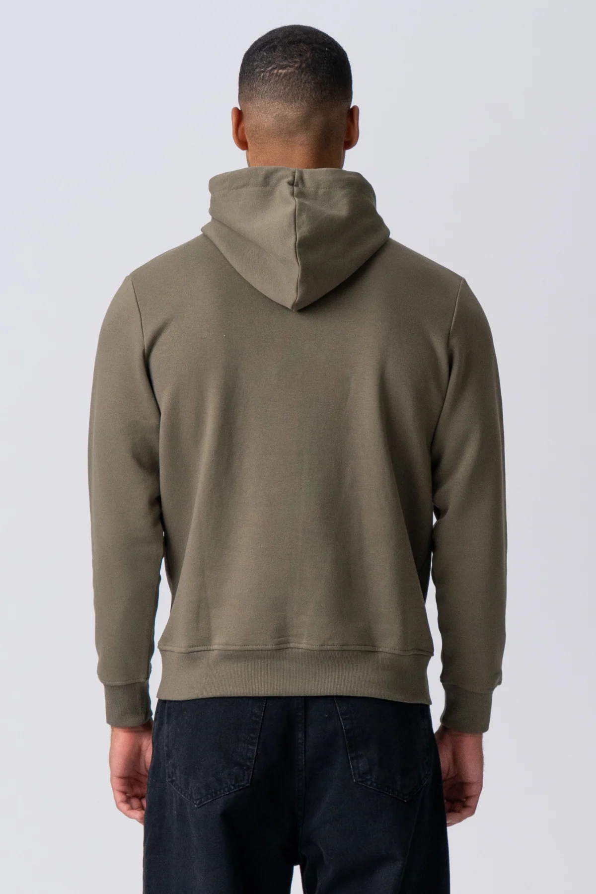 Sweatshirt Hoodie - Armeegrün - Image 3