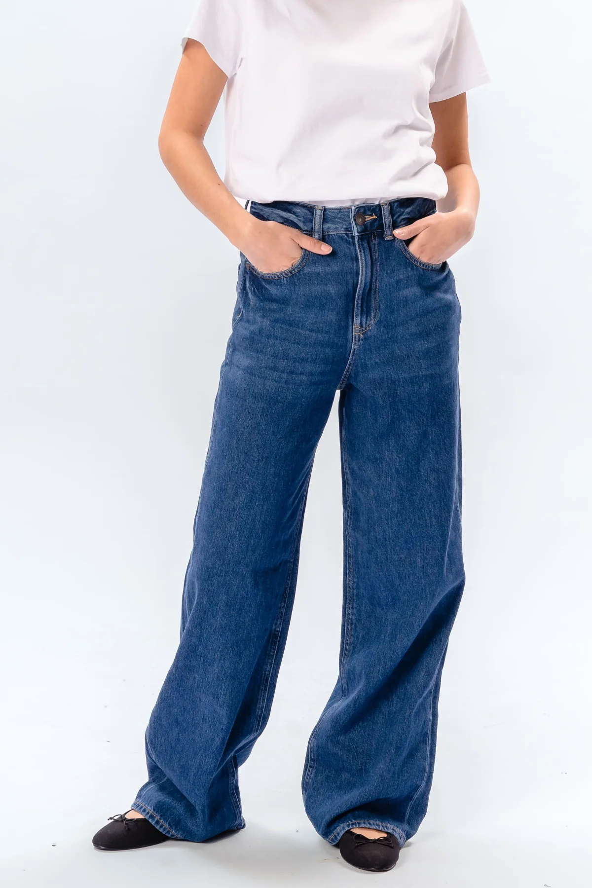 The Original Performance Breite Jeans - mittelblauer Denim - Image 3