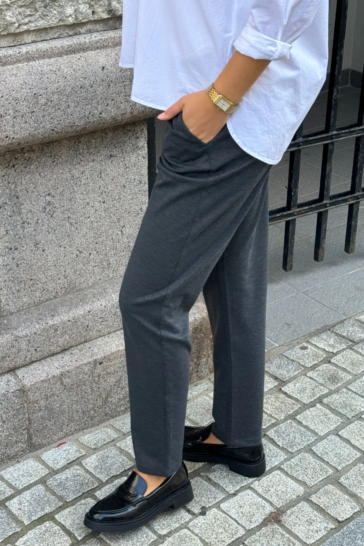 Haylie Pants - Dark Grey - Image 3