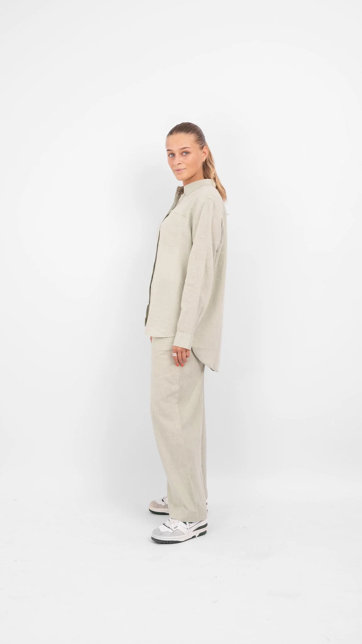 Tokyo Leinen Pants - Desert Sage - Image 8