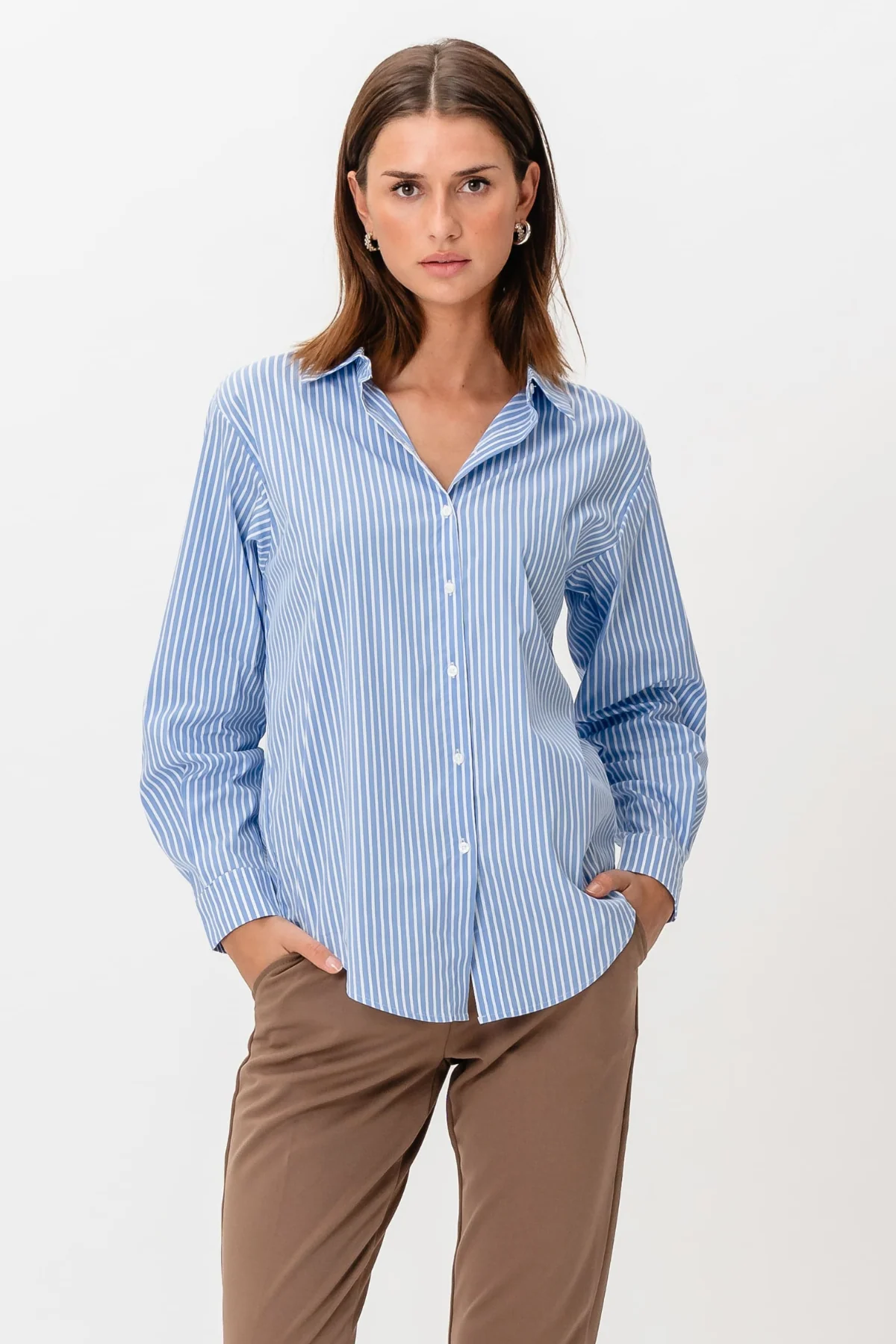 Tutta lo l/s Hemd - Maisblumenblau