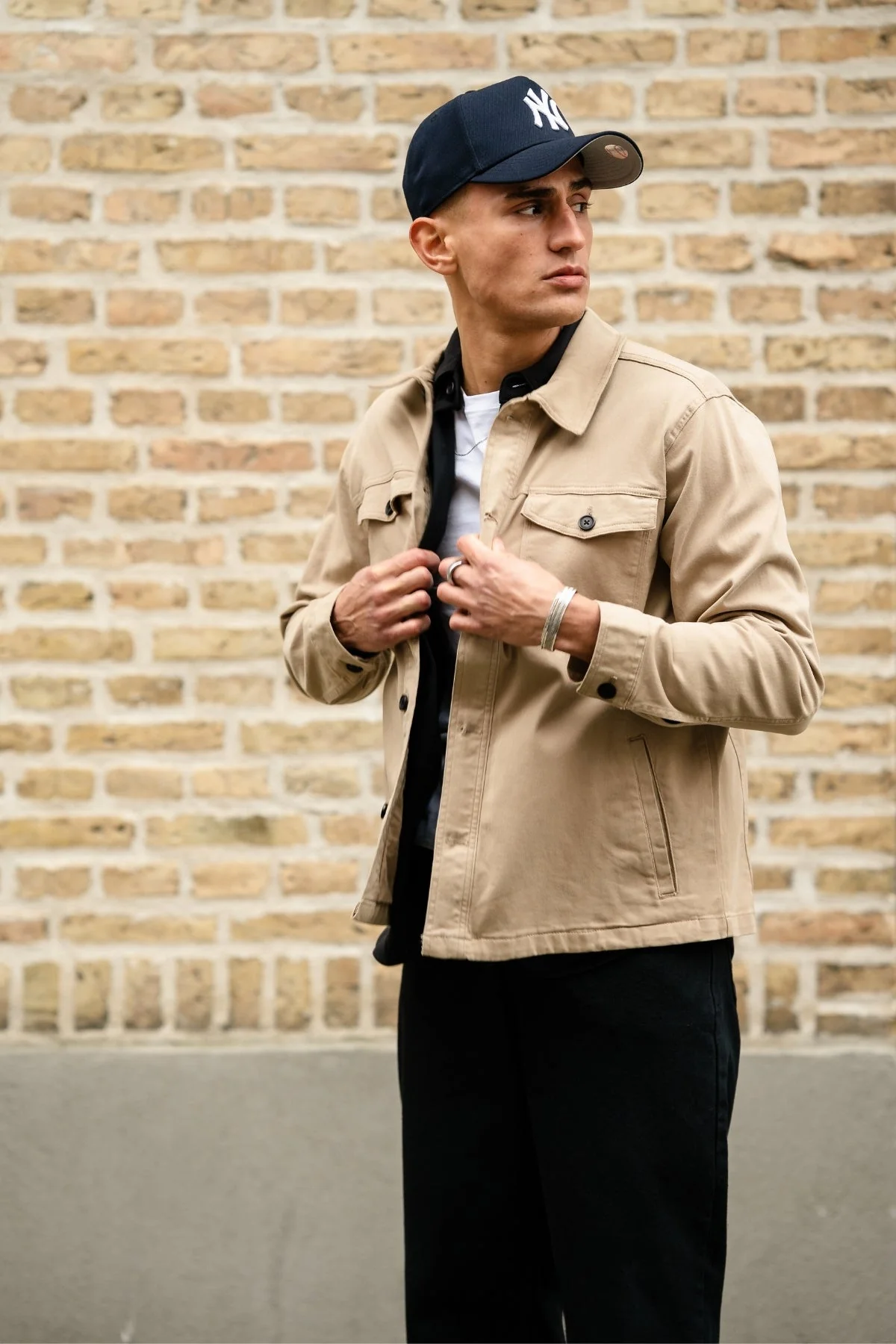 Twill Overshirt - dunkler Sand - Image 7