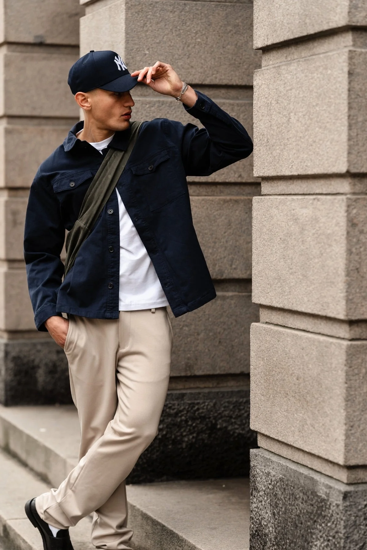 Twill Overshirt - Marine - Image 3