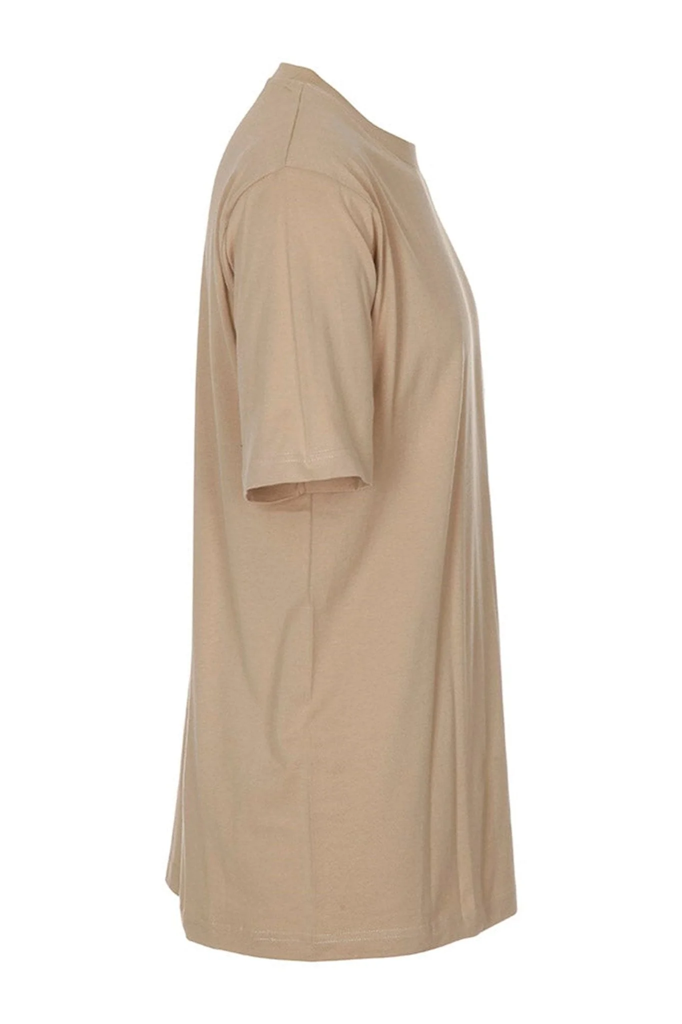 Oversized T -Shirt - Beige - Image 8