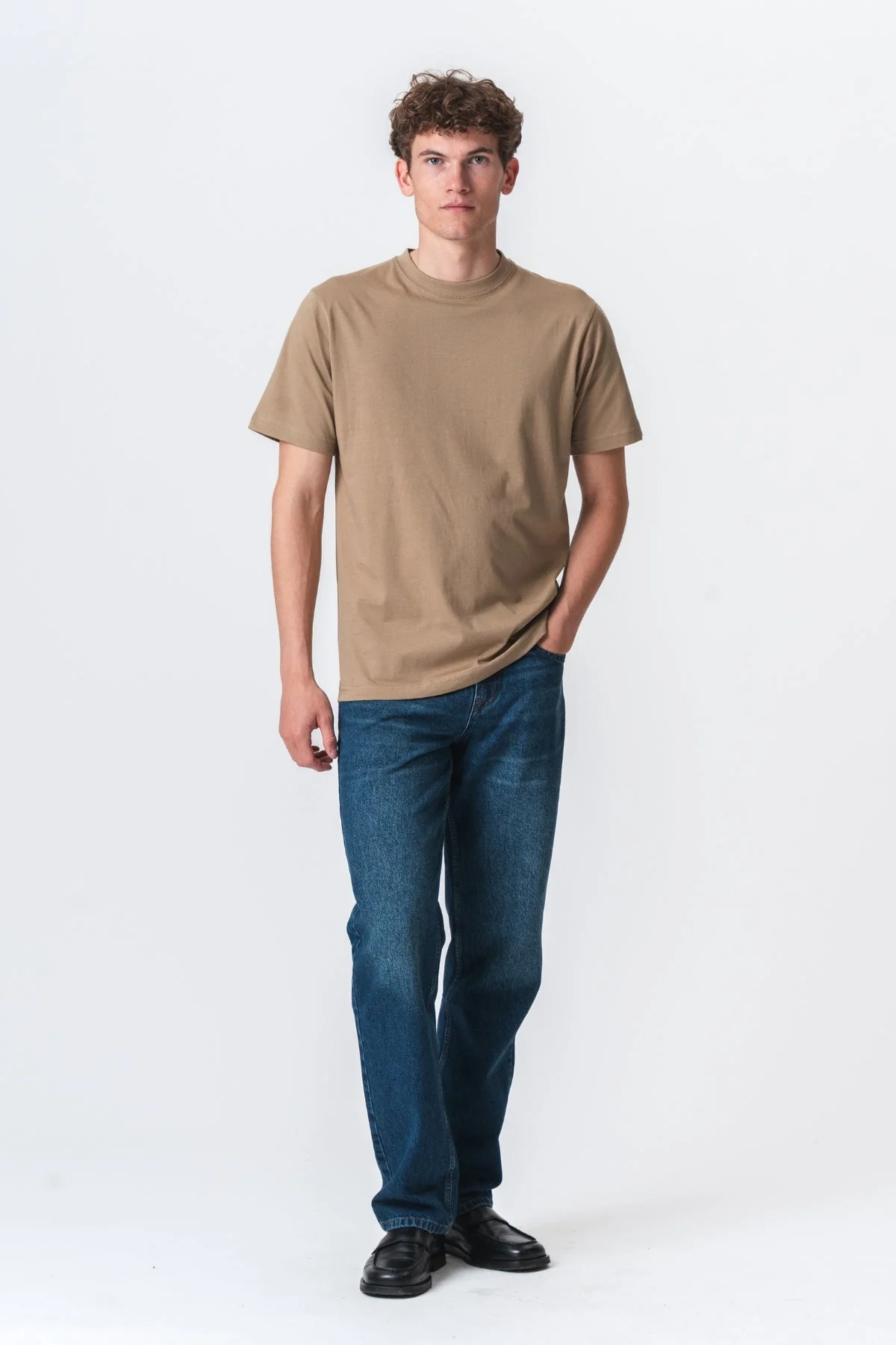 Oversized T -Shirt - Khaki - Image 2