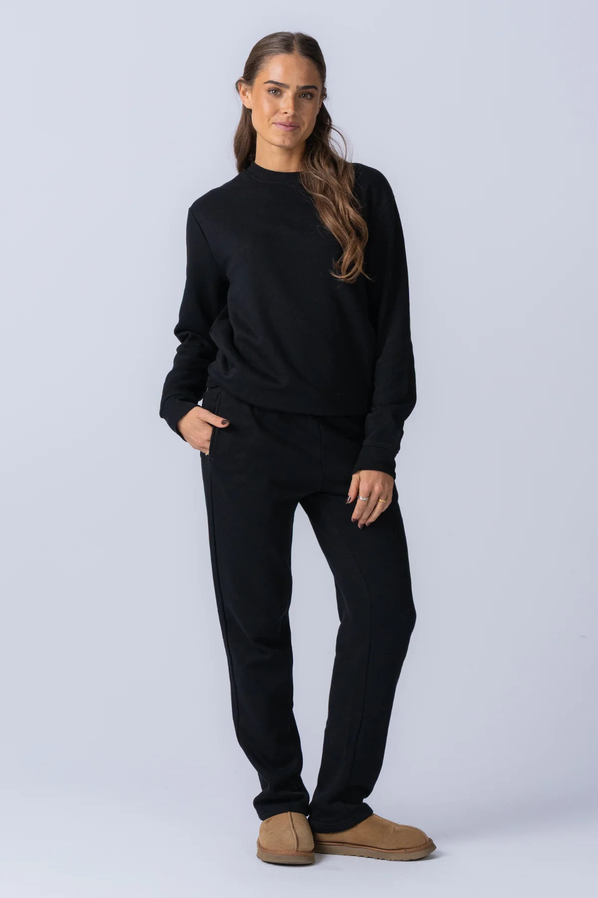 Unverzichtbares Sweatset für Damen - Schwarz - Image 2