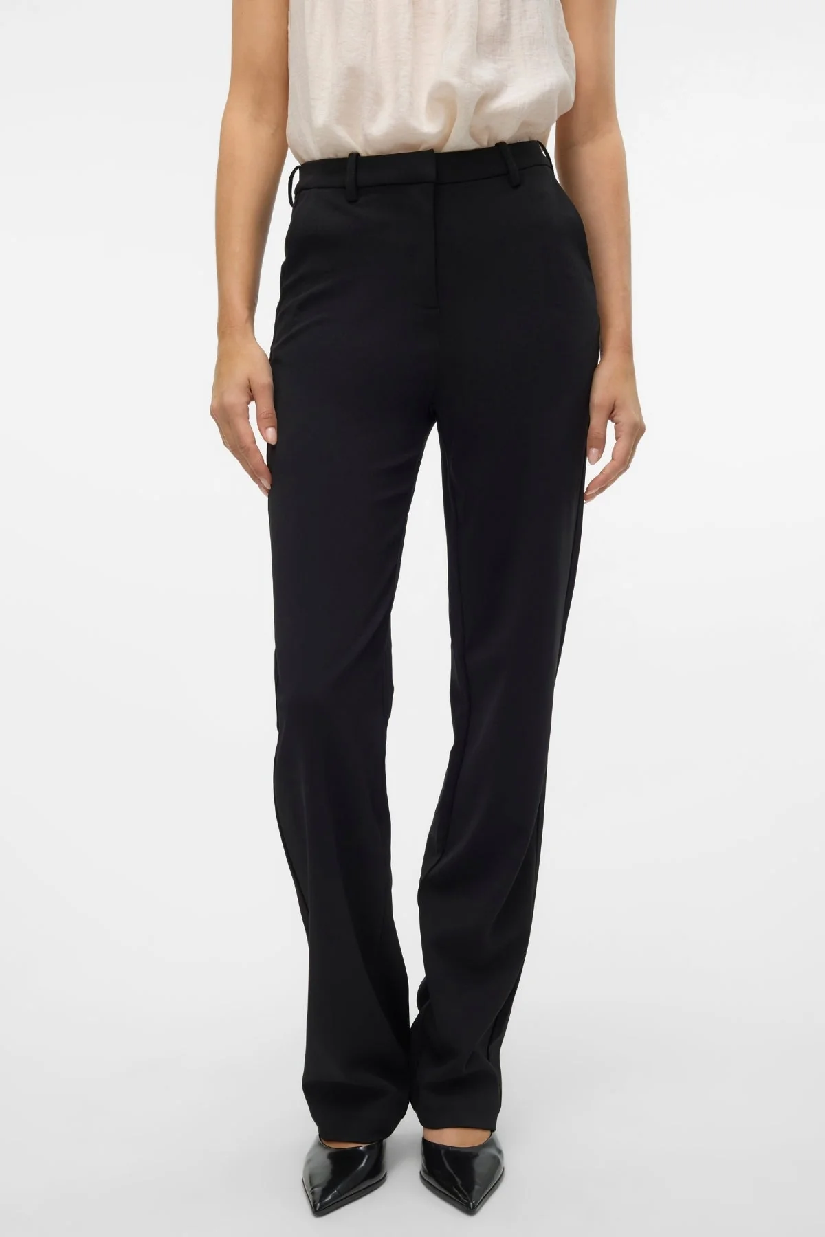 Zamira Slim Gerade Hose - Schwarz - Image 4