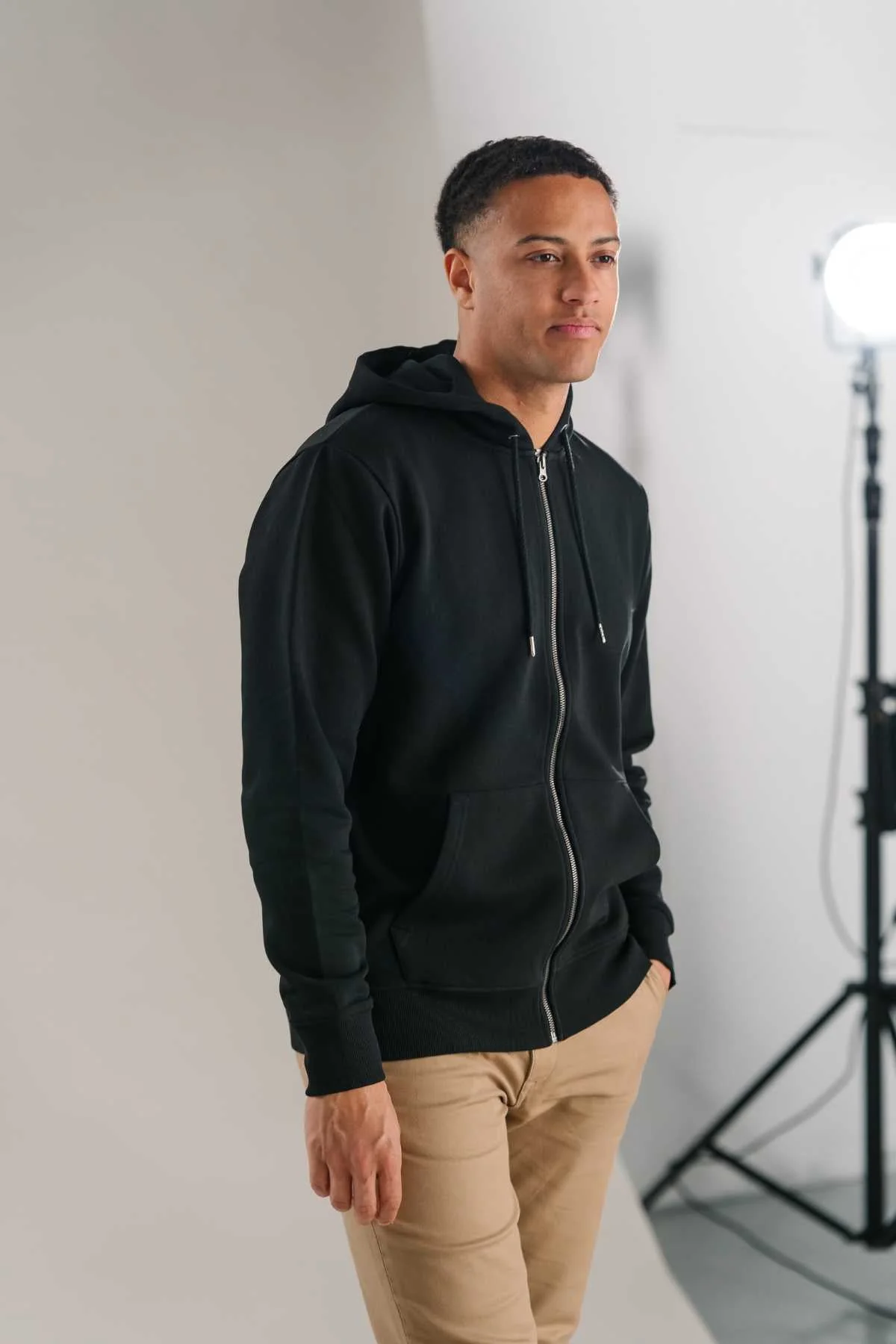 Zip Hoodie - Schwarz - Image 2